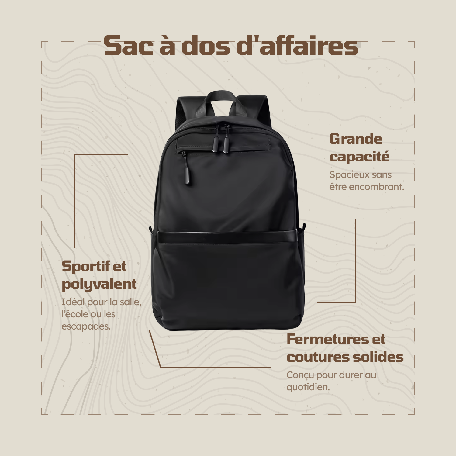 Sac à dos d'affaires