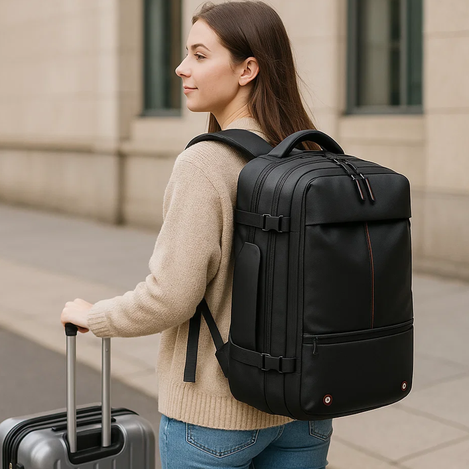 Sac à dos de compression sous vide