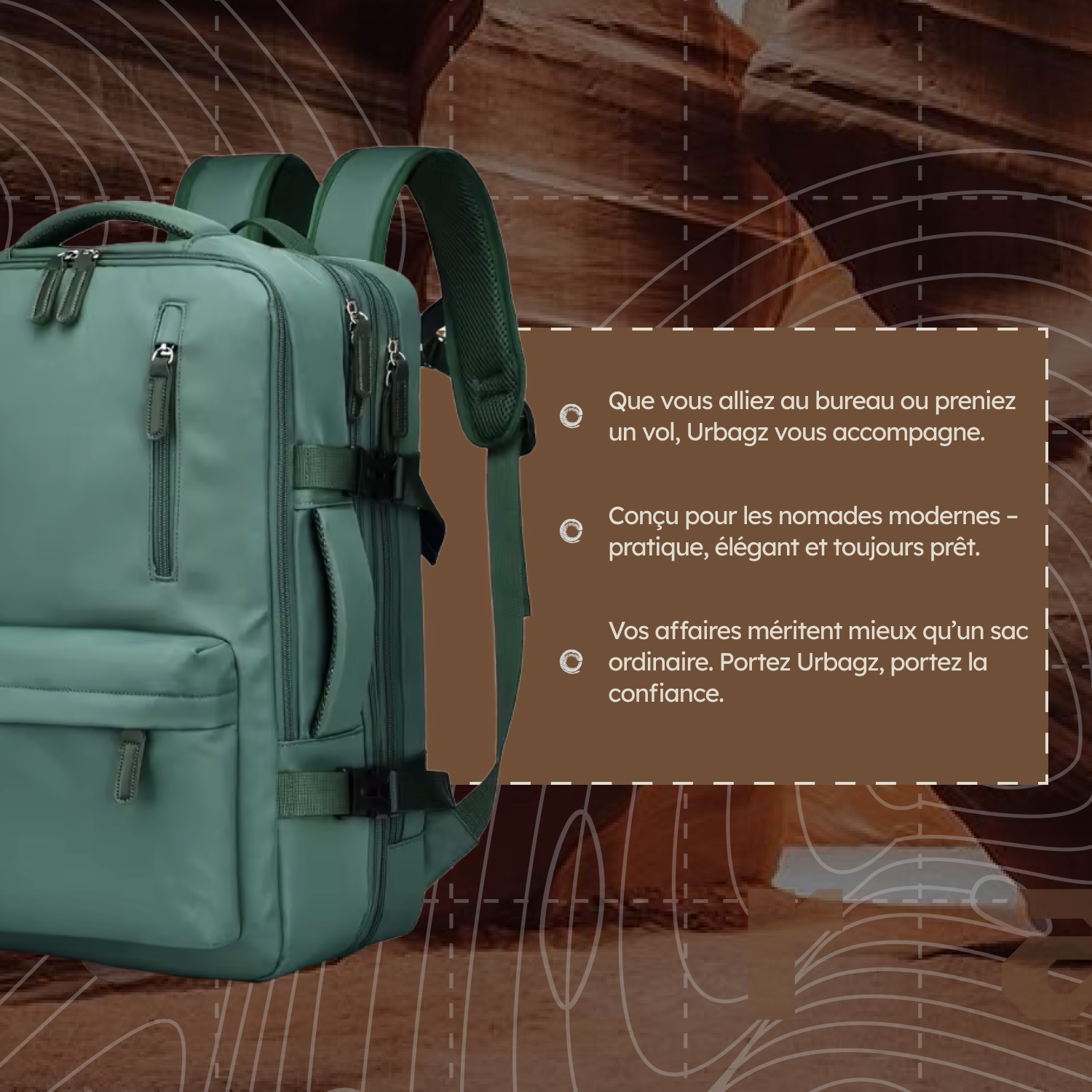 Sac à dos multi compartiments